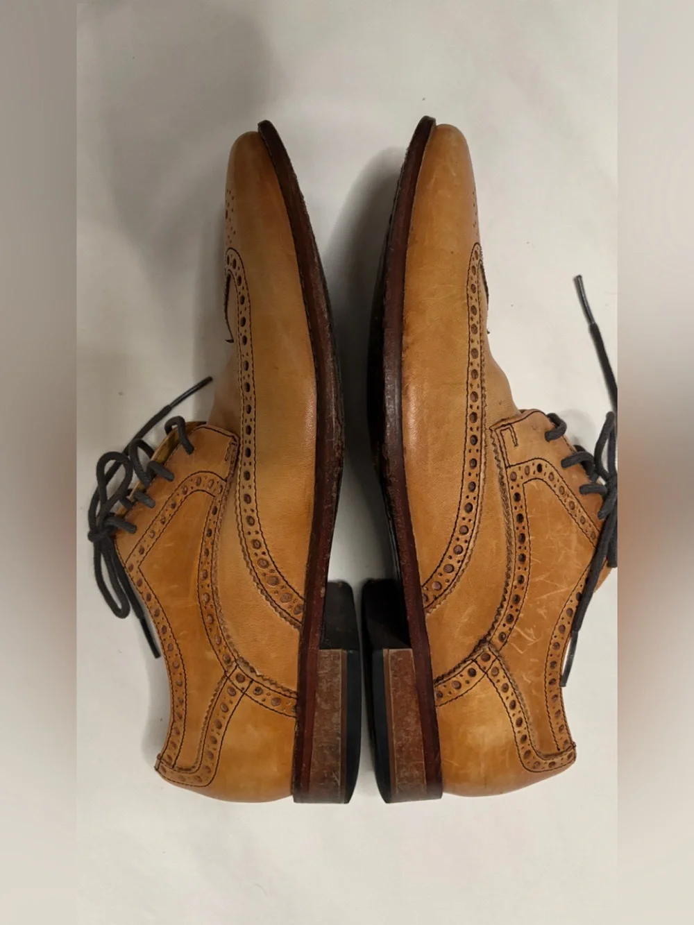 Cole Haan Air Giraldo British Tan Leather Wingtip Oxfords Men’s 9 M
